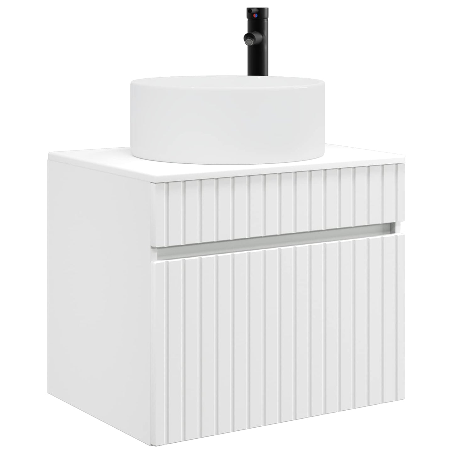 vidaXL Wall-mounted Bathroom Cabinet White 59 x 44.5 x 50 cm