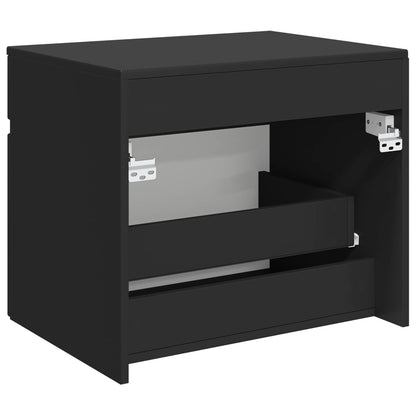 vidaXL Wall-mounted Bathroom Cabinet Black 59 x 44.5 x 50 cm