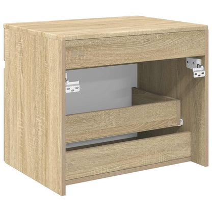 vidaXL Wall-mounted Bathroom Cabinet Sonoma Oak 59 x 44.5 x 50 cm