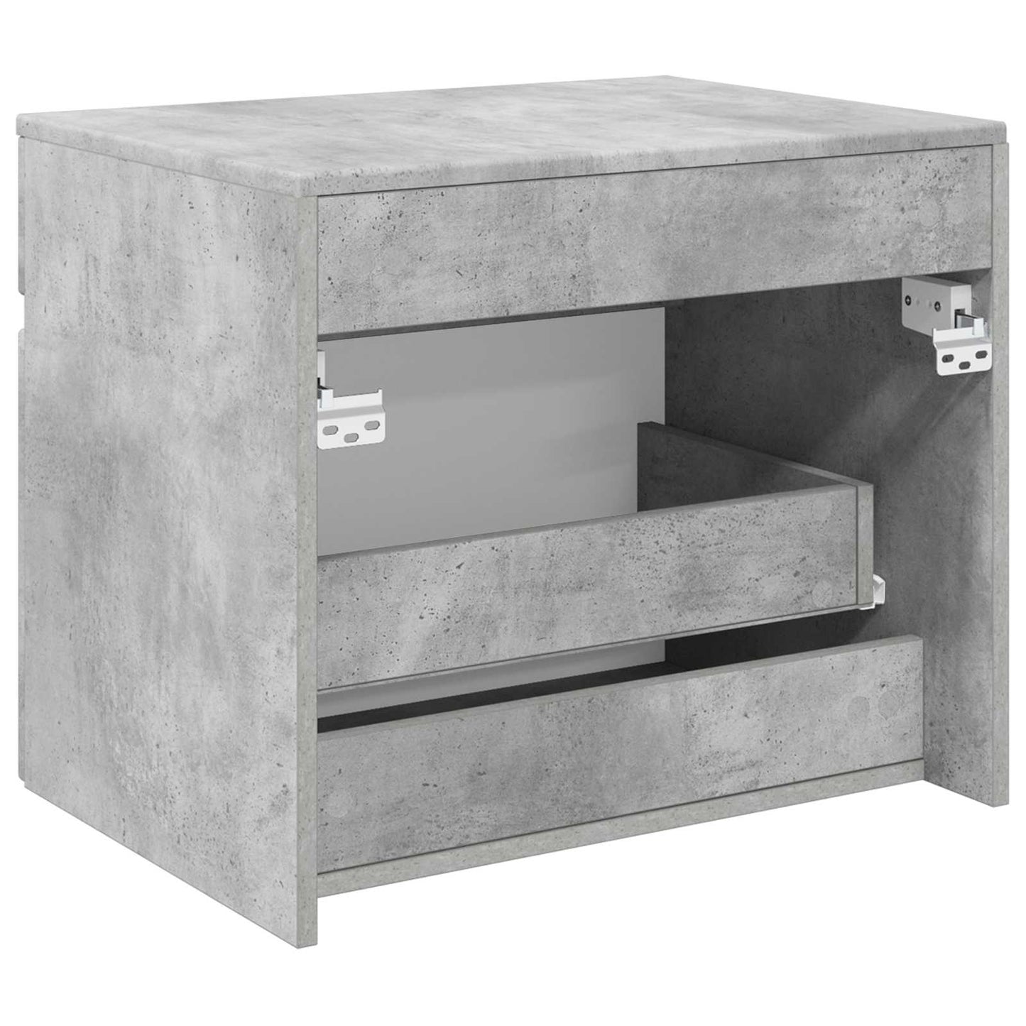 vidaXL Wall-mounted Bathroom Cabinet Concrete Grey 59 x 44.5 x 50 cm