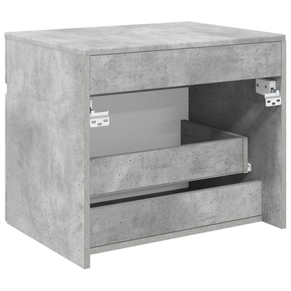 vidaXL Wall-mounted Bathroom Cabinet Concrete Grey 59 x 44.5 x 50 cm