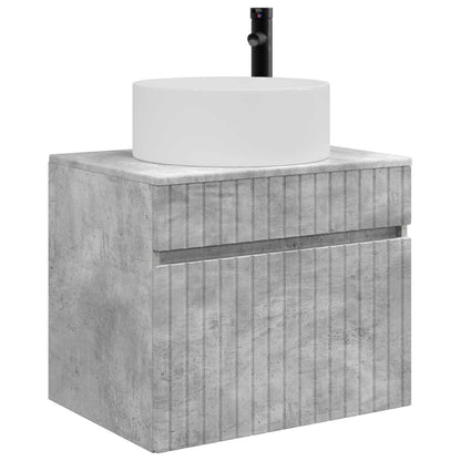 vidaXL Wall-mounted Bathroom Cabinet Concrete Grey 59 x 44.5 x 50 cm