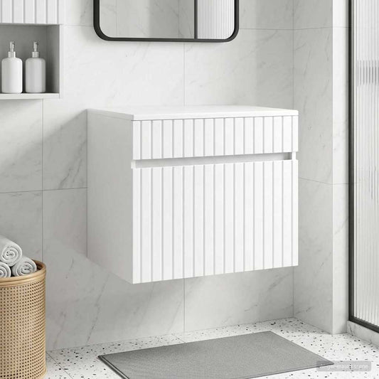 vidaXL Wall-mounted Bathroom Cabinet High Gloss White