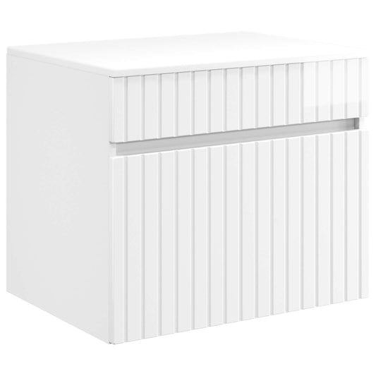 vidaXL Wall-mounted Bathroom Cabinet High Gloss White