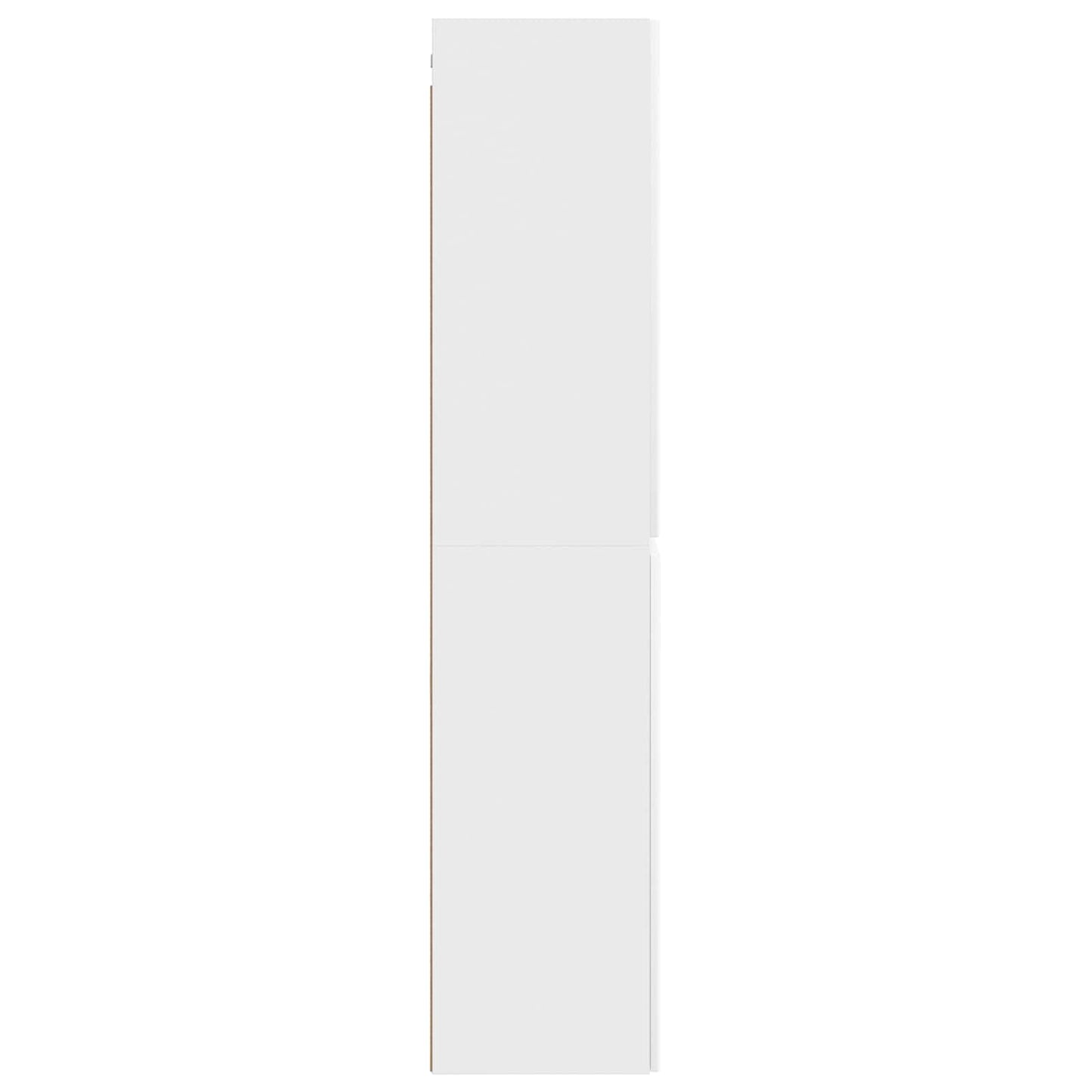 vidaXL Wall-mounted Bathroom Cabinet White 33 x 34.5 x 160 cm