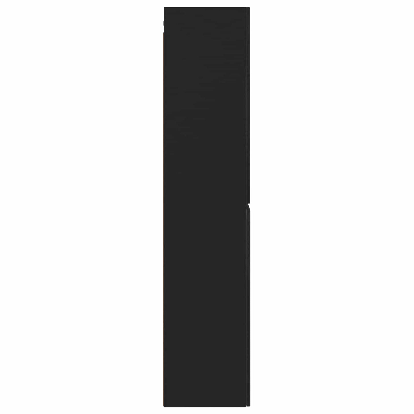 vidaXL Wall-mounted Bathroom Cabinet Black 33 x 34.5 x 160 cm