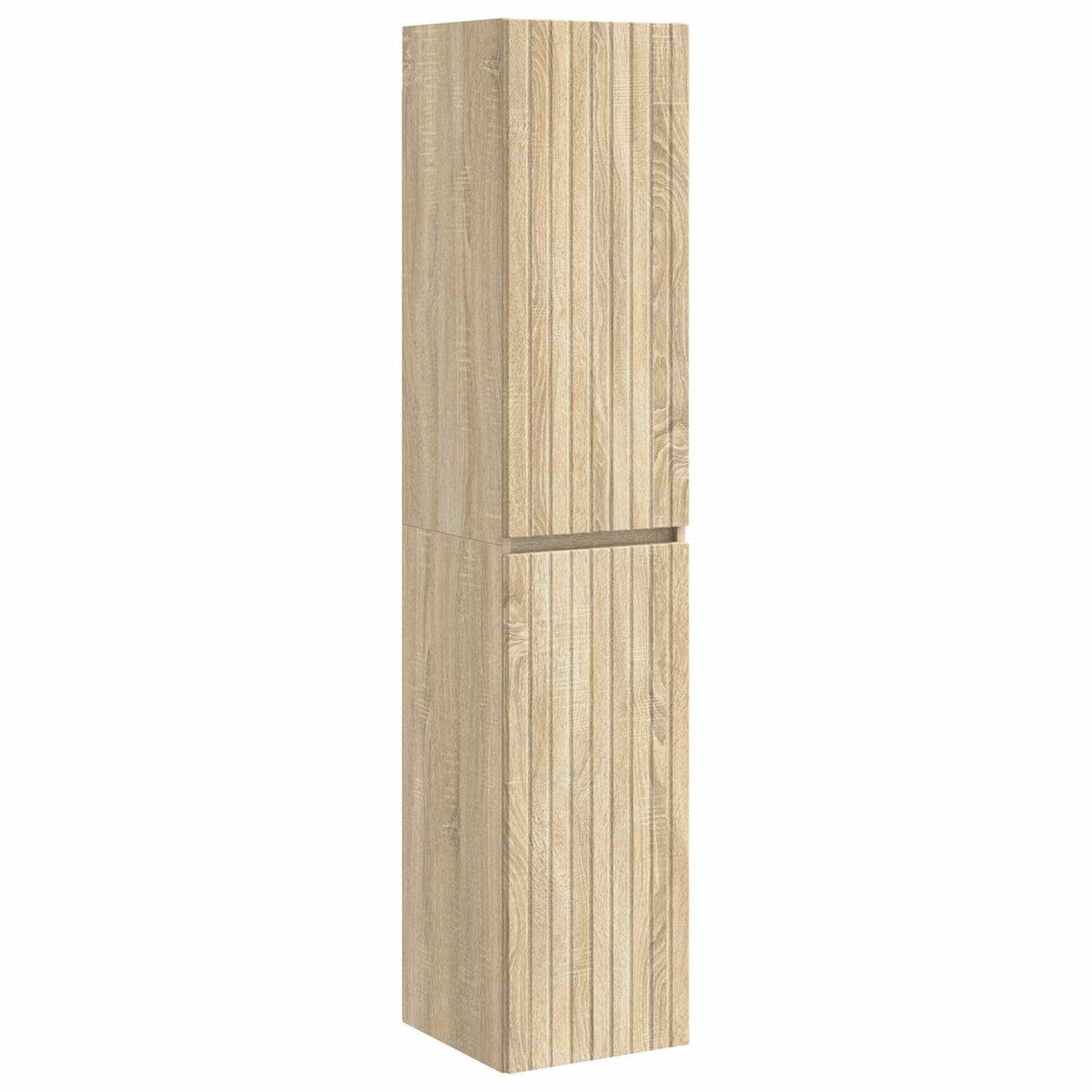 vidaXL Wall-mounted Bathroom Cabinet Sonoma Oak 33 x 34.5 x 160 cm