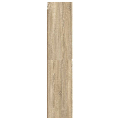 vidaXL Wall-mounted Bathroom Cabinet Sonoma Oak 33 x 34.5 x 160 cm