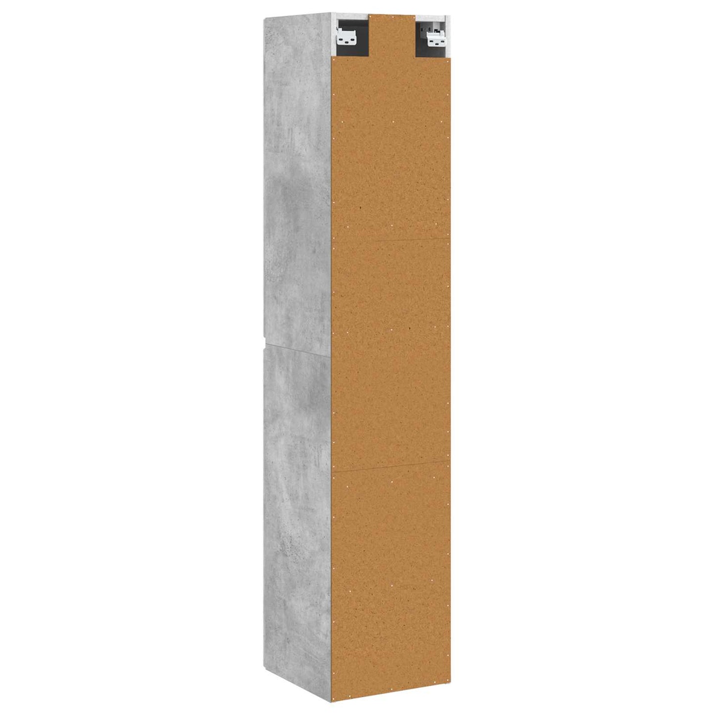 vidaXL Wall-mounted Bathroom Cabinet Concrete Grey 33 x 34.5 x 160 cm