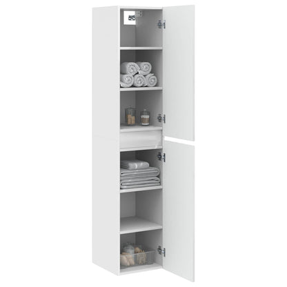 vidaXL Wall-mounted Bathroom Cabinet High Gloss White