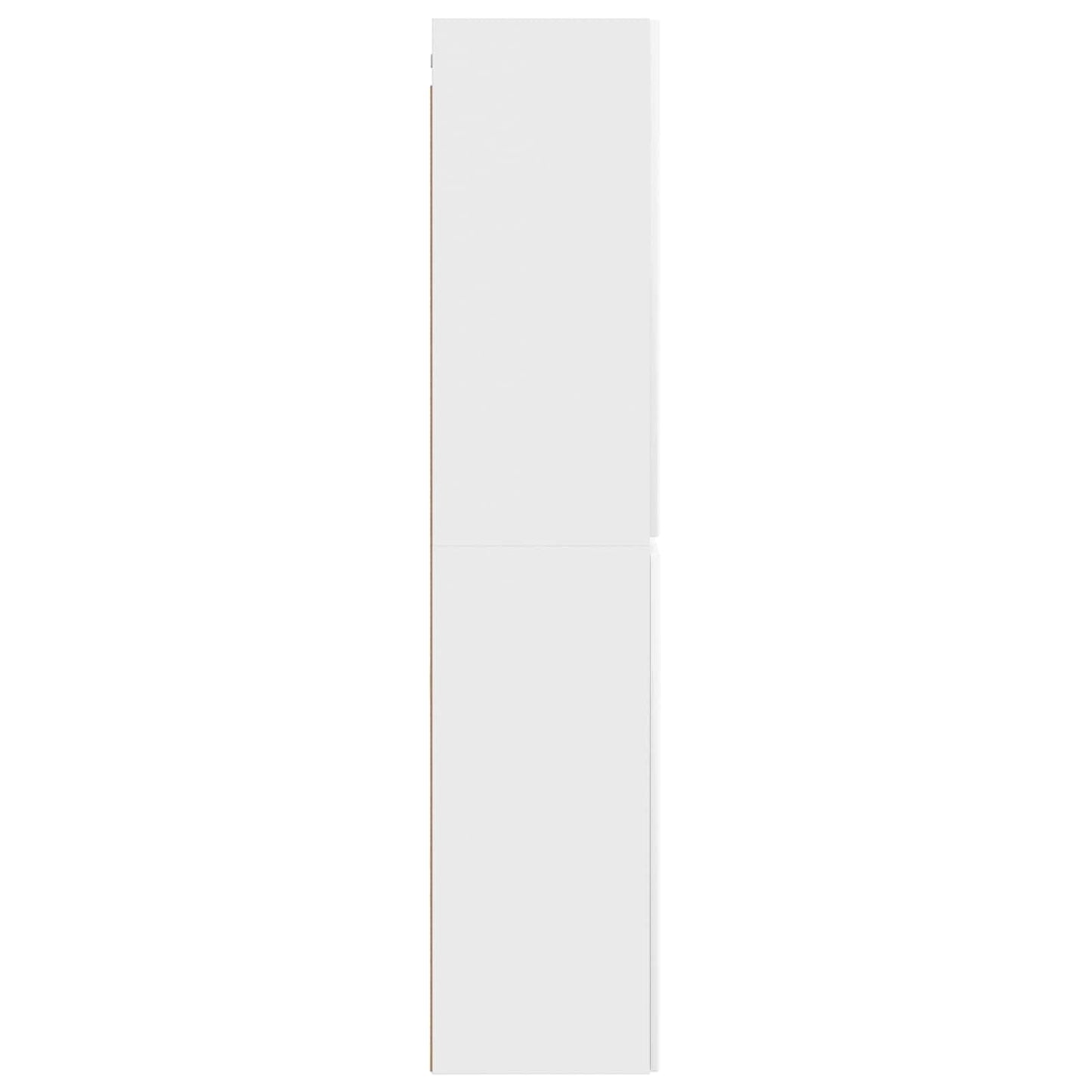 vidaXL Wall-mounted Bathroom Cabinet High Gloss White