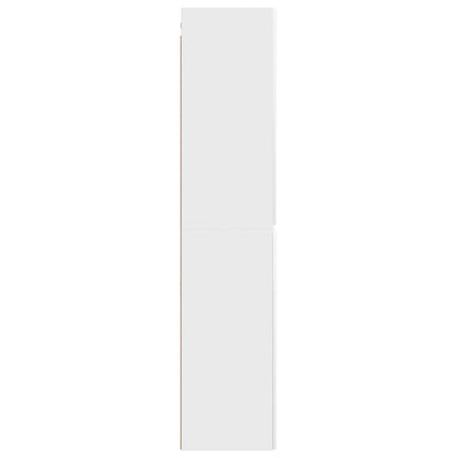 vidaXL Wall-mounted Bathroom Cabinet High Gloss White