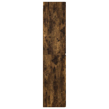 vidaXL Wall-mounted Bathroom Cabinet Smoked Oak 33 x 34.5 x 160 cm