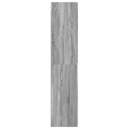 vidaXL Wall-mounted Bathroom Cabinet Grey Sonoma 33 x 34.5 x 160 cm