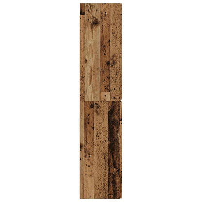 vidaXL Wall-mounted Bathroom Cabinet Old Wood 33 x 34.5 x 160 cm