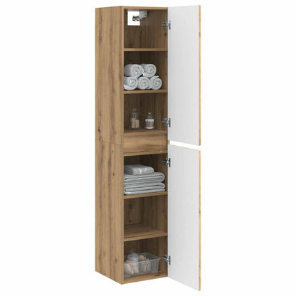 vidaXL Wall-mounted Bathroom Cabinet Artisan Oak 33 x 34.5 x 160 cm
