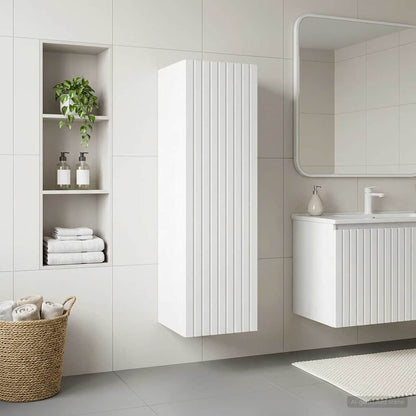 vidaXL Wall-mounted Bathroom Cabinet White 33 x 34.5 x 100 cm