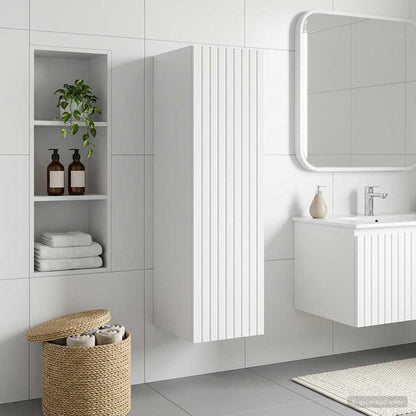 vidaXL Wall-mounted Bathroom Cabinet High Gloss White