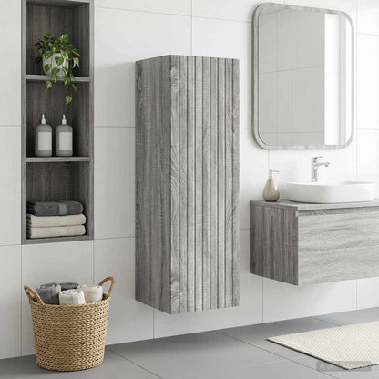 vidaXL Wall-mounted Bathroom Cabinet Grey Sonoma 33 x 34.5 x 100 cm