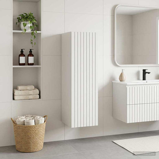 vidaXL Wall-mounted Bathroom Cabinet White 33 x 34.5 x 60 cm