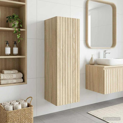 vidaXL Wall-mounted Bathroom Cabinet Sonoma Oak 33 x 34.5 x 60 cm