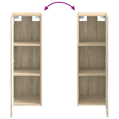 vidaXL Wall-mounted Bathroom Cabinet Sonoma Oak 33 x 34.5 x 60 cm