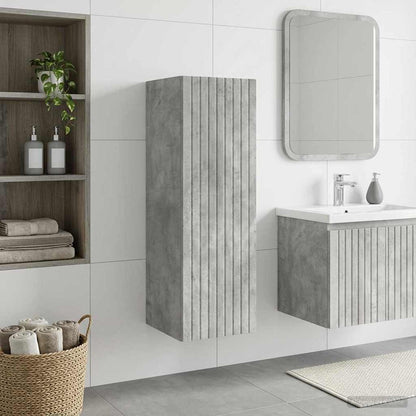 vidaXL Wall-mounted Bathroom Cabinet Concrete Grey 33 x 34.5 x 60 cm