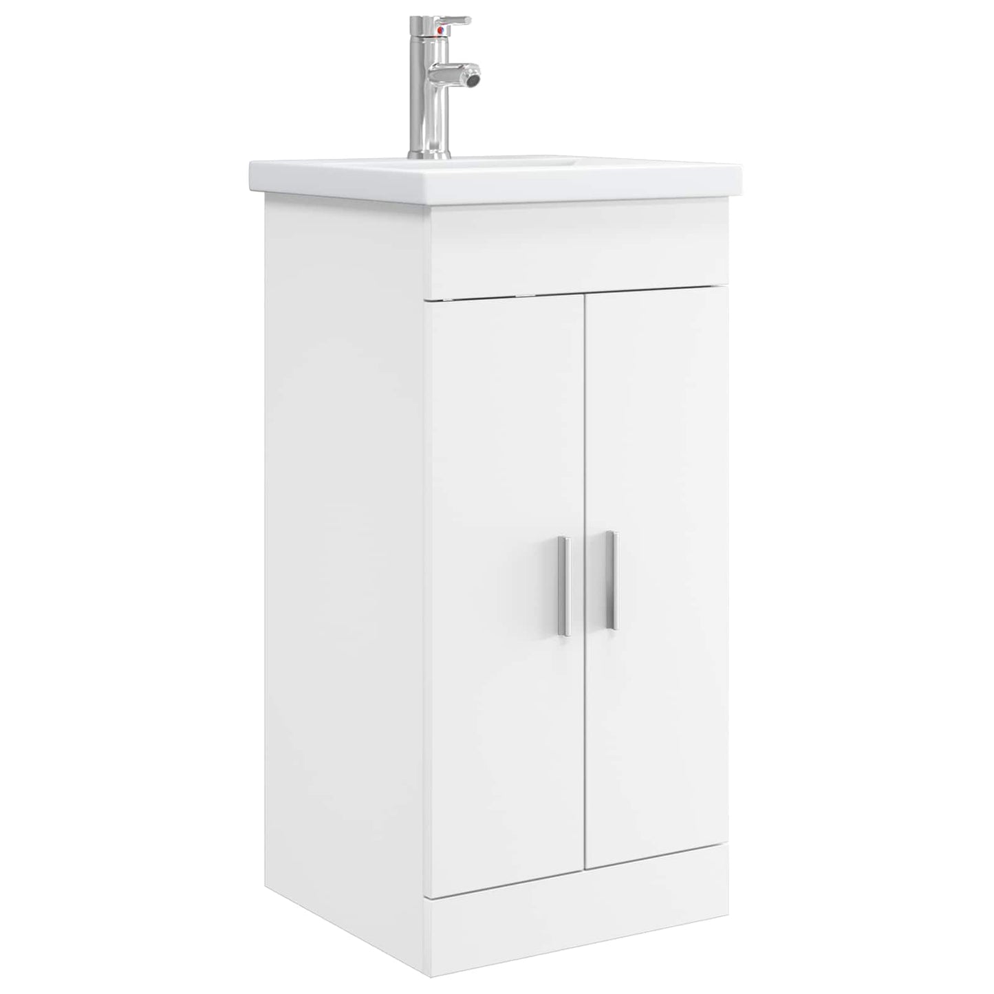 vidaXL Bathroom Vanity with Sink White 42 x 40 x 84.5 cm