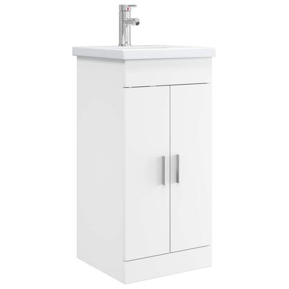 vidaXL Bathroom Vanity with Sink White 42 x 40 x 84.5 cm