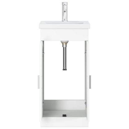 vidaXL Bathroom Vanity with Sink White 42 x 40 x 84.5 cm