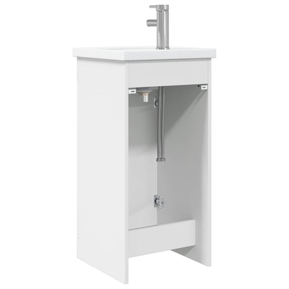 vidaXL Bathroom Vanity with Sink White 42 x 40 x 84.5 cm