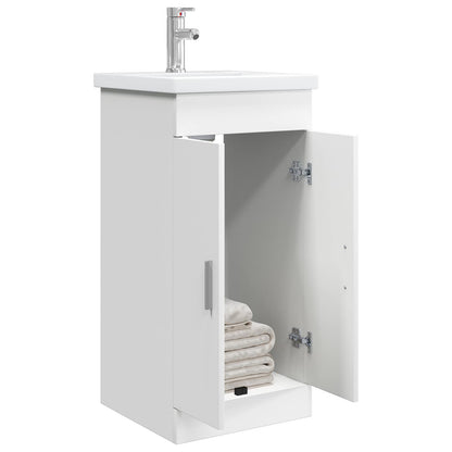 vidaXL Bathroom Vanity with Sink White 42 x 40 x 84.5 cm