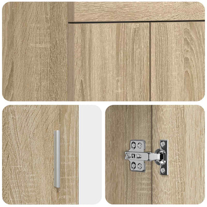 vidaXL Bathroom Vanity with Sink Sonoma Oak 42 x 40 x 84.5 cm