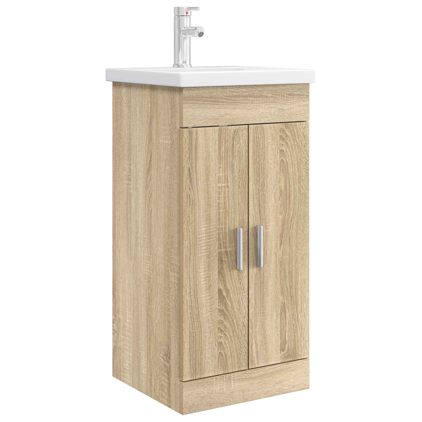 vidaXL Bathroom Vanity with Sink Sonoma Oak 42 x 40 x 84.5 cm