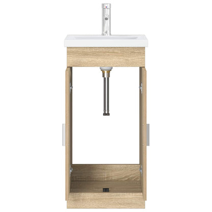 vidaXL Bathroom Vanity with Sink Sonoma Oak 42 x 40 x 84.5 cm