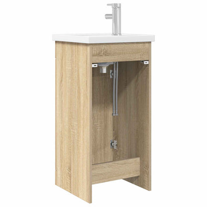 vidaXL Bathroom Vanity with Sink Sonoma Oak 42 x 40 x 84.5 cm
