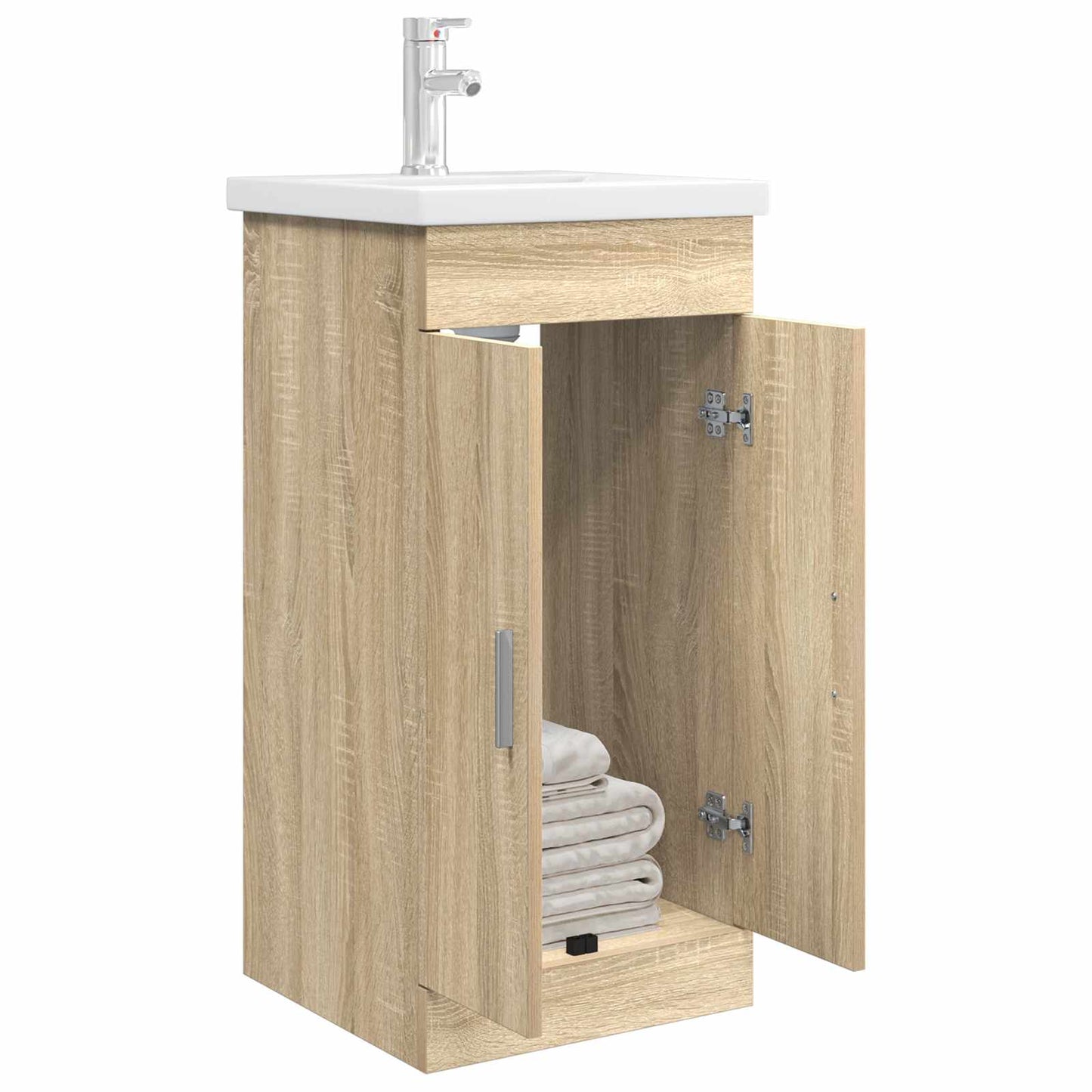 vidaXL Bathroom Vanity with Sink Sonoma Oak 42 x 40 x 84.5 cm