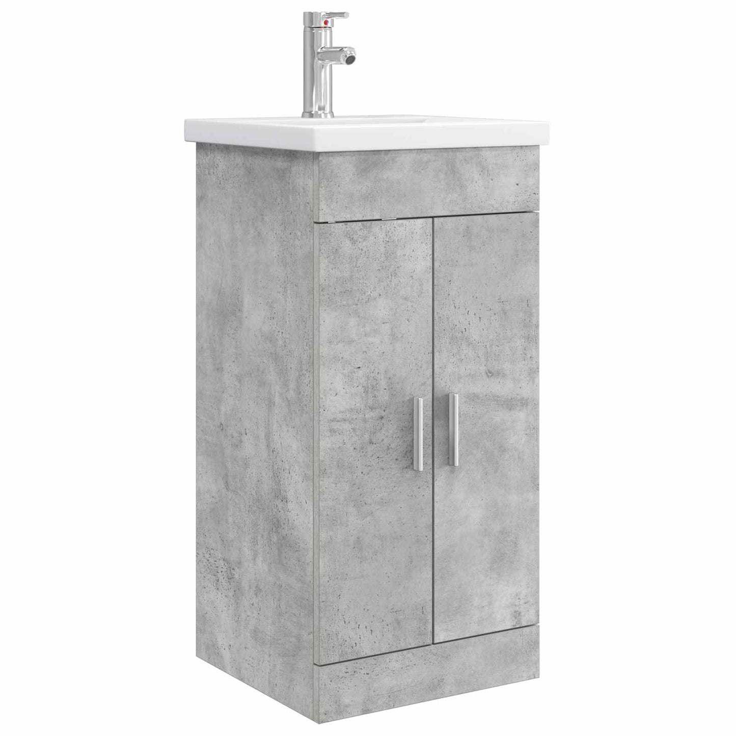 vidaXL Bathroom Vanity with Sink Concrete Grey 42 x 40 x 84.5 cm