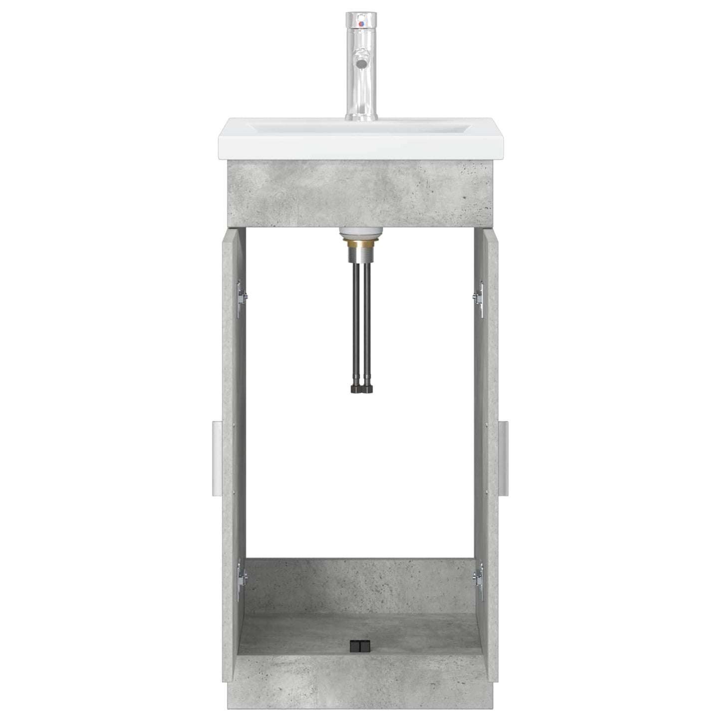 vidaXL Bathroom Vanity with Sink Concrete Grey 42 x 40 x 84.5 cm