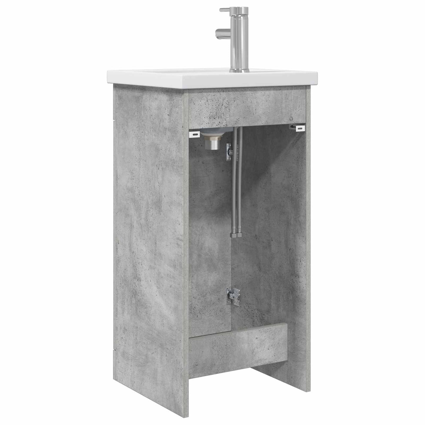 vidaXL Bathroom Vanity with Sink Concrete Grey 42 x 40 x 84.5 cm