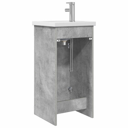 vidaXL Bathroom Vanity with Sink Concrete Grey 42 x 40 x 84.5 cm