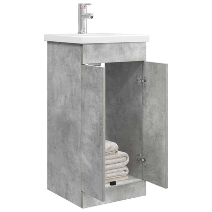 vidaXL Bathroom Vanity with Sink Concrete Grey 42 x 40 x 84.5 cm