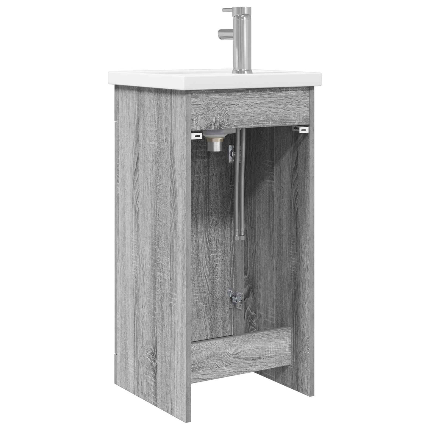 vidaXL Bathroom Vanity with Sink Grey Sonoma 42 x 40 x 84.5 cm