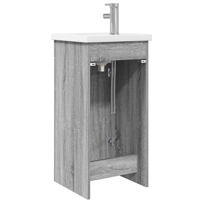 vidaXL Bathroom Vanity with Sink Grey Sonoma 42 x 40 x 84.5 cm