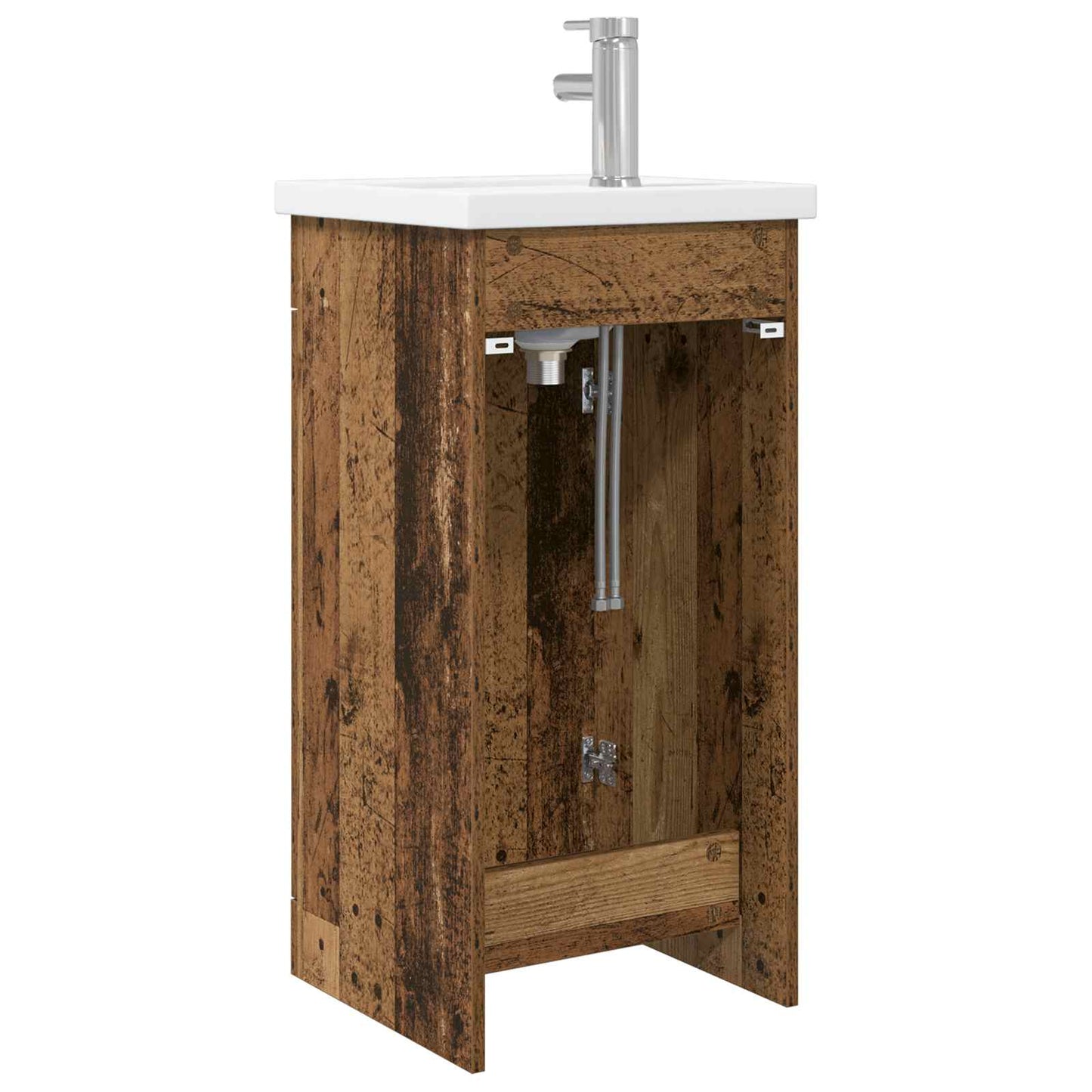 vidaXL Bathroom Vanity with Sink Old Wood 42 x 40 x 84.5 cm