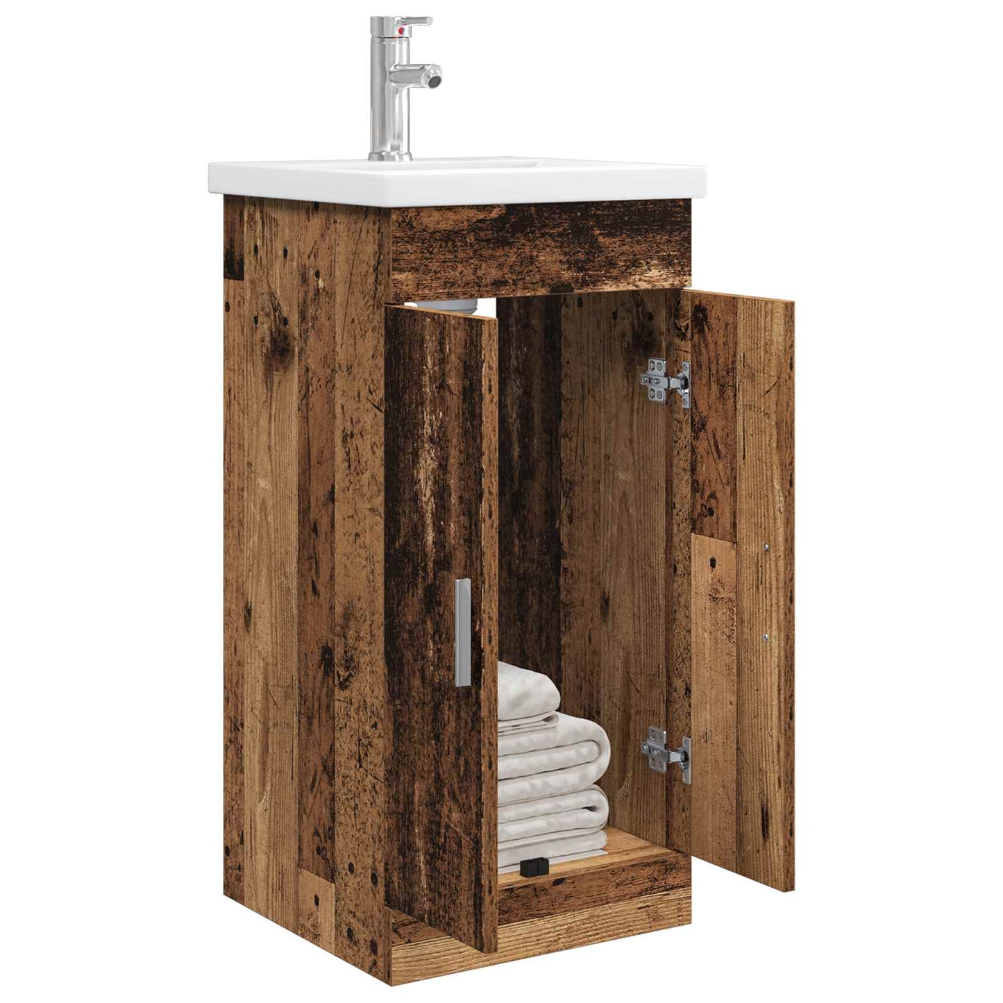 vidaXL Bathroom Vanity with Sink Old Wood 42 x 40 x 84.5 cm