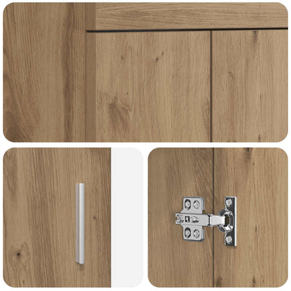vidaXL Bathroom Vanity with Sink Artisan Oak 42 x 40 x 84.5 cm