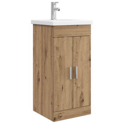vidaXL Bathroom Vanity with Sink Artisan Oak 42 x 40 x 84.5 cm