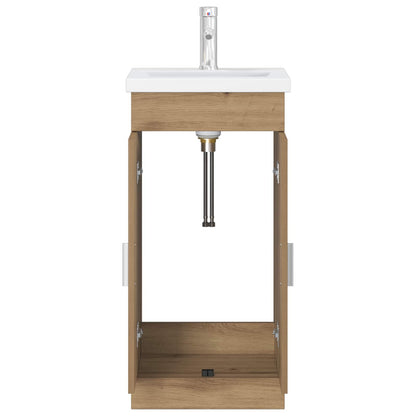 vidaXL Bathroom Vanity with Sink Artisan Oak 42 x 40 x 84.5 cm
