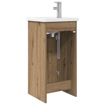 vidaXL Bathroom Vanity with Sink Artisan Oak 42 x 40 x 84.5 cm